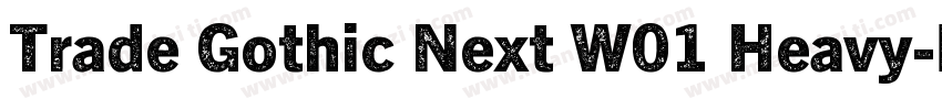 Trade Gothic Next W01 Heavy字体转换